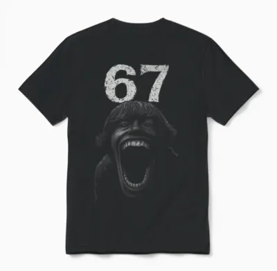 Halloween 67 Scp Horror Face Scary Costume Shirt Horror 6 7 Unisex T-Shirt - Black