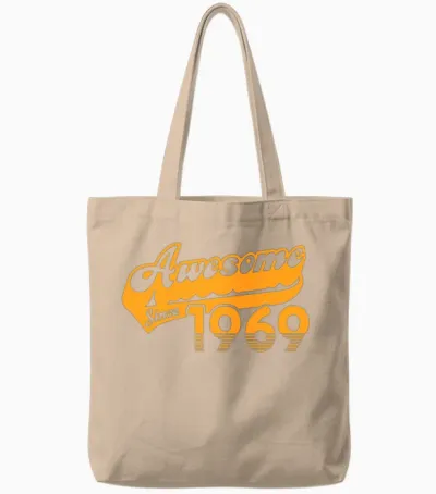 1969 Birthday Funny Tote Bags - Natural