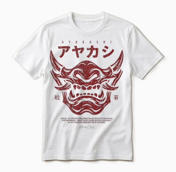 Backprint Japanese Streetwear Y2k Techwear Anime Cyberpunk Unisex T-Shirt in White