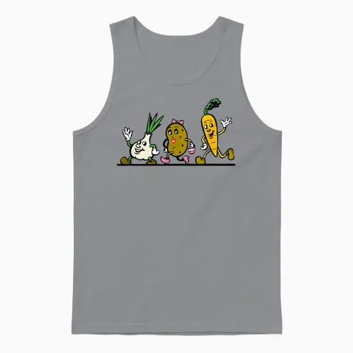 Fruits and Vegetables Unisex Tank Top - Sport Grey