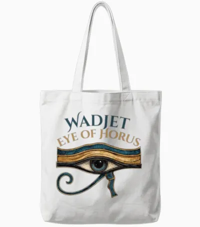 Eye of Horus Tote Bags - White
