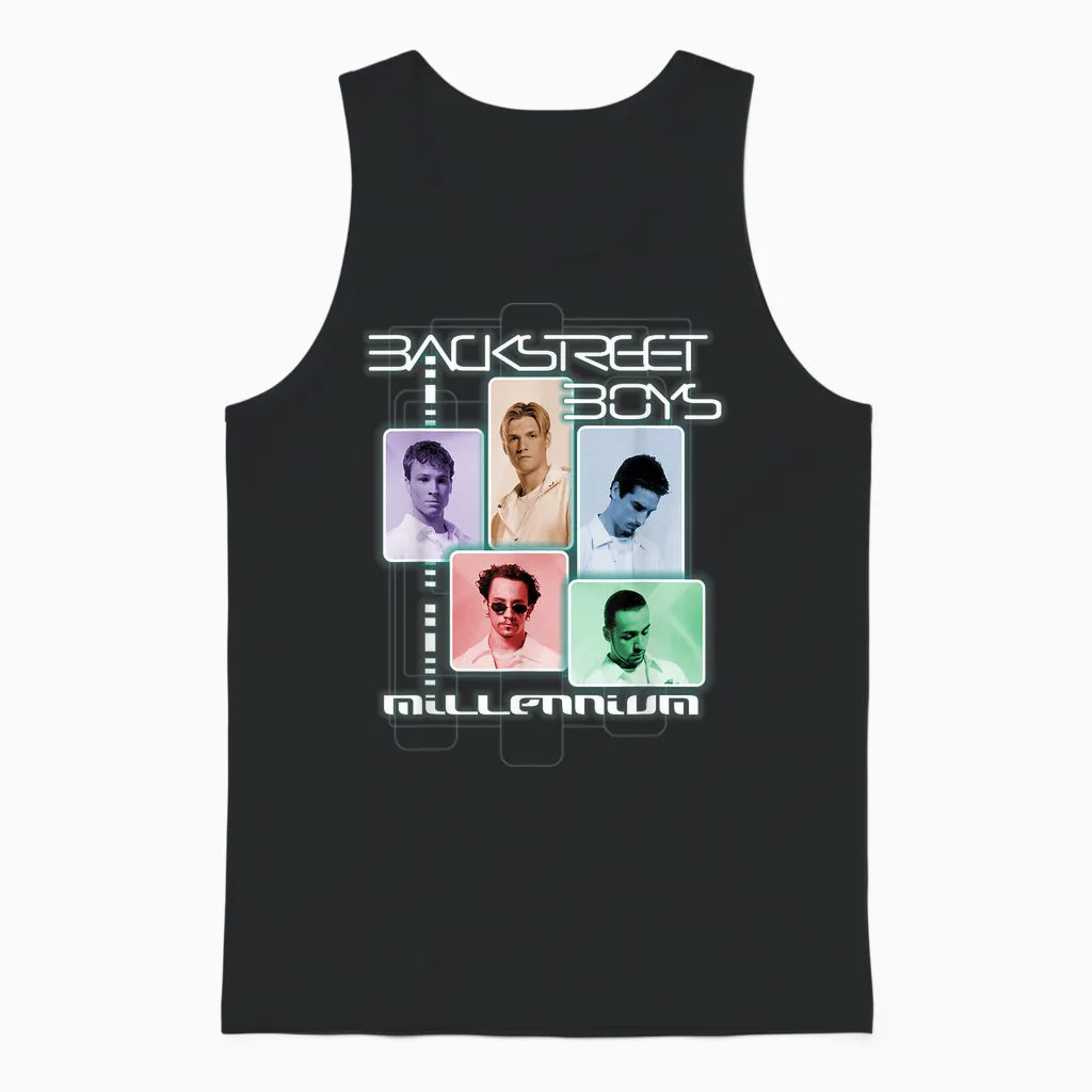 Backstreet Boys β Millenium Multi Color Unisex Tank Top in Black