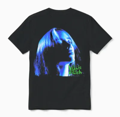 Official Billie Eilish Portrait Unisex T-Shirt - Black