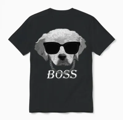 Boss Dog Unisex T-Shirt - Black