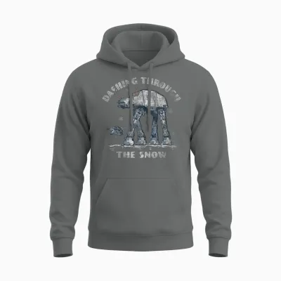 Star Wars Christmas At-At Walker Dashing Through the Snow Unisex Hoodie - Graphite Heather
