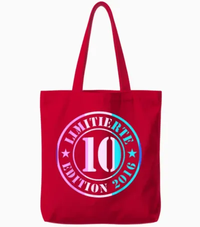 10. Geburtstag Junge Mädchen Limited Edition 2012 Jahre Tote Bags - Red