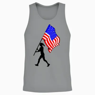Flagbearer Usa Woman Unisex Tank Top - Sport Grey