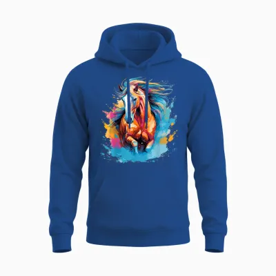 Pferd Reiten Dressur Springen Reiterhof Unisex Hoodie - Royal