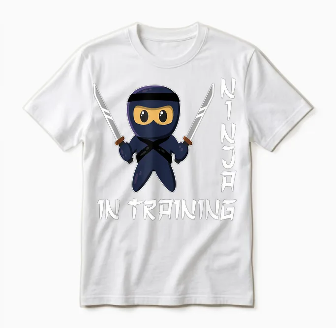 Ninja Im Training Ninja Karate Ninja Kinder Ninja Unisex T-Shirt in White