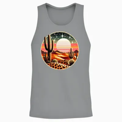 Desert Retro Unisex Tank Top - Sport Grey