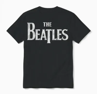 The Beatles - Logo Unisex T-Shirt - Black