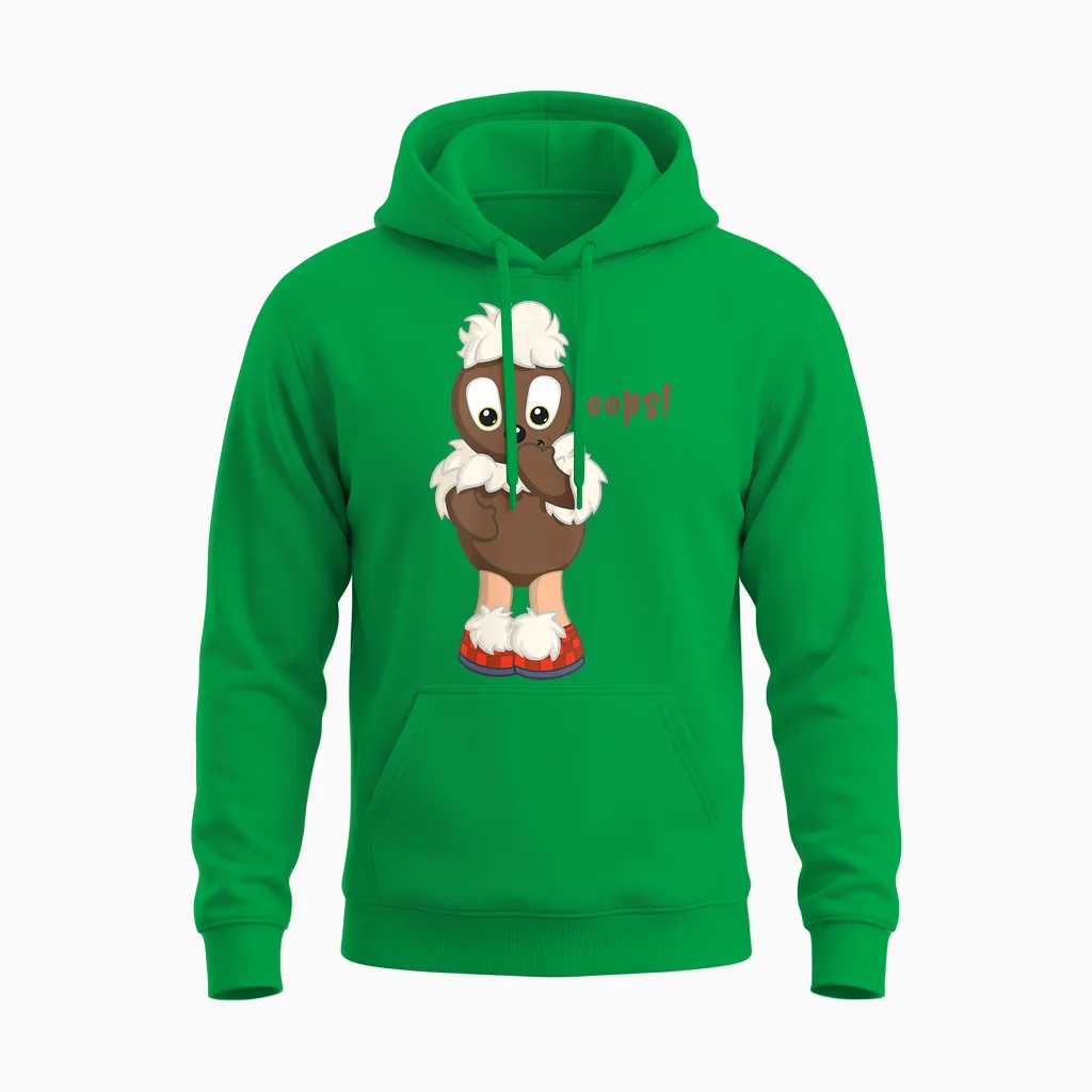 Pittiplatsch - Ooops! Unisex Hoodie in Irish Green