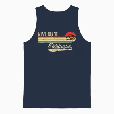 Idée Cadeau Humour Noces De Corail - 11 Ans De Mariage Unisex Tank Top - Navy