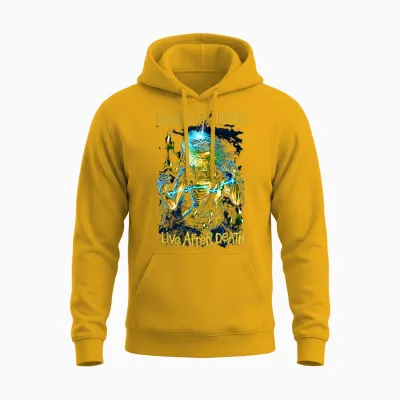 Iron Maiden Live After Death Unisex Hoodie - Gold