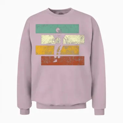 Rugby Retro Unisex Sweatshirt - Light Pink