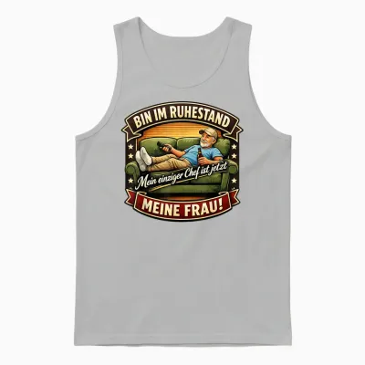 Rente 2026 Ruhestand Pension Pensionär Lustiges Rentner Unisex Tank Top - Ash
