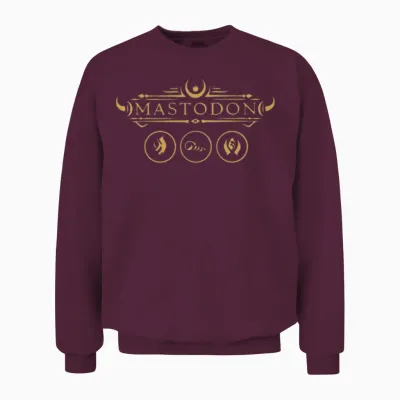Myluxshirt Mastodon Merch Symbols Unisex Sweatshirt - Maroon