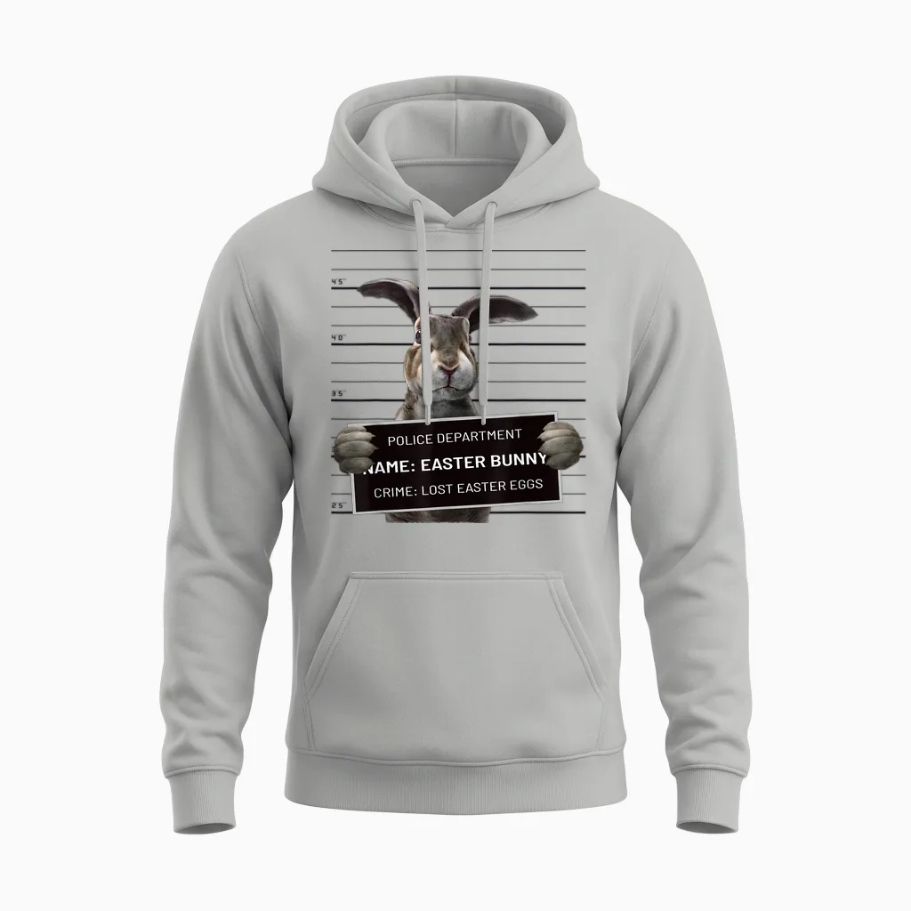 Coole Hasen-Grafik, Tolle Lustige Ostern Unisex Hoodie in Ash