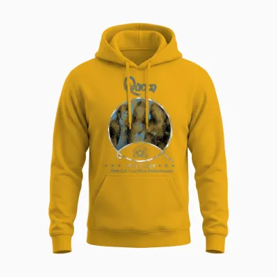 Official Queen 1974 Unisex Hoodie - Gold