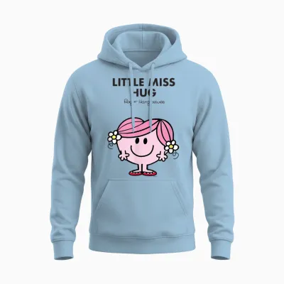 Mr. Men Little Miss Hug Unisex Hoodie - Light Blue
