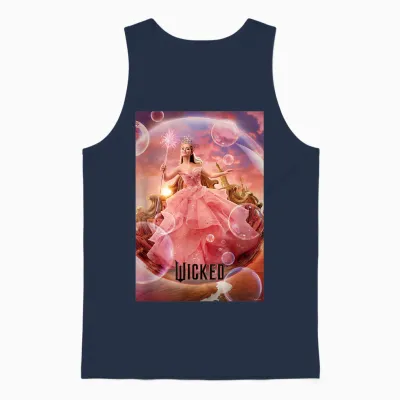 Wicked Glinda Bubble Unisex Tank Top - Navy