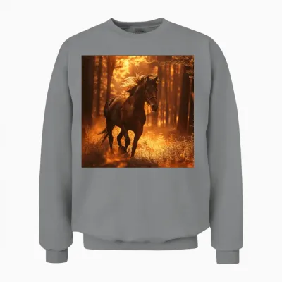 Horse Unisex Sweatshirt - Sport Grey
