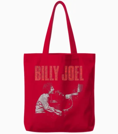 Billy Joel Live Official Tote Bags - Red