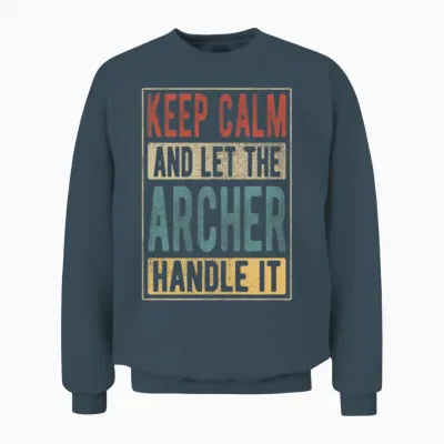 Archer Retro Gift Unisex Sweatshirt - Dark Heather