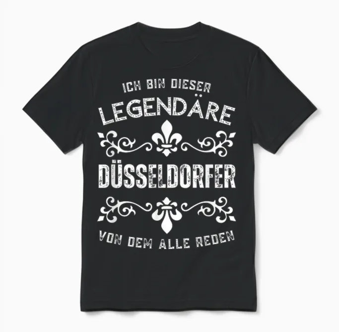 Ich Bin Dieser Legendäre Düsseldorfer Unisex T-Shirt in Black