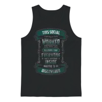 Social Worker Job Pedagogy Big Heart Unisex Tank Top - Black – 1