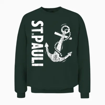 St Pauli Hamburg Paulianer St. Pauli T-Shirt, Black Unisex Sweatshirt - Forest