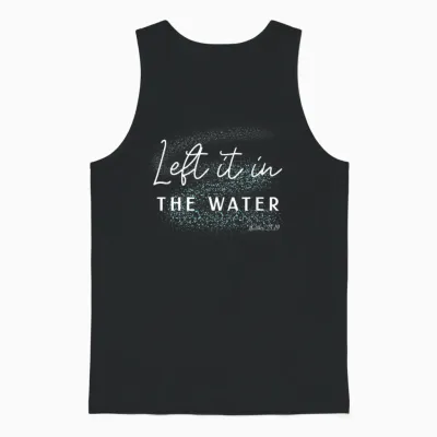 Christian Baptism Left It in the Water Matthew-28 19 Unisex Tank Top - Black