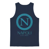 Napoli Italy Blue Unisex Tank Top - Navy – 1