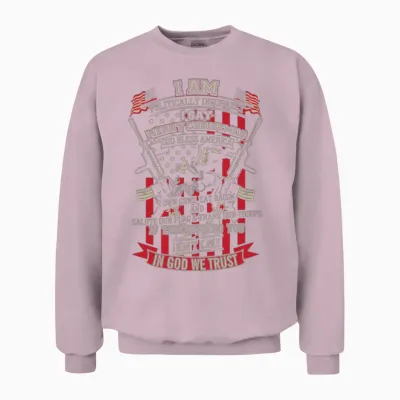 I Am Politically Incorrect. I Say Merry Christmas. Unisex Sweatshirt - Light Pink