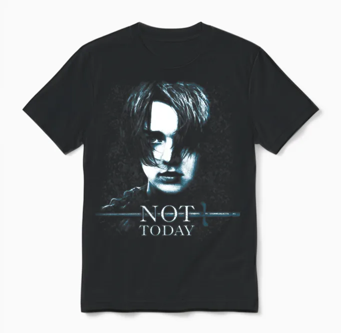 Game of Thrones Arya Stark Not Today Unisex T-Shirt in Black