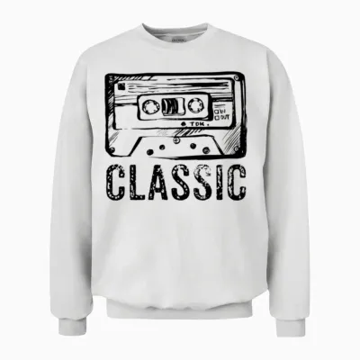 Retro Unisex Sweatshirt - White