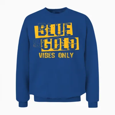 Blue and Gold Shirt Game Day Group Tee High School Football Unisex Sweatshirt - Royal