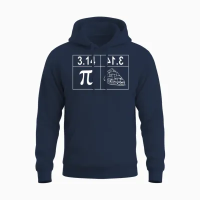 Funny Pi Day Unisex Hoodie - Navy