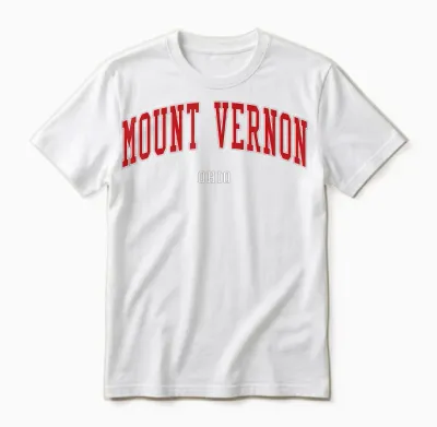 University Style Mount Vernon Ohio College Unisex T-Shirt - White