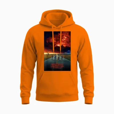 Stranger Things Demogorgon Cloud Unisex Hoodie - Safety Orange