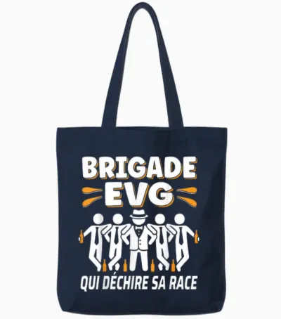 Brigade Evg Bachelor Party Groom Funny Funny Tote Bags - Navy