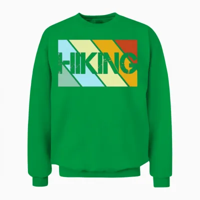 Hiking Retro Unisex Sweatshirt - Irish Green