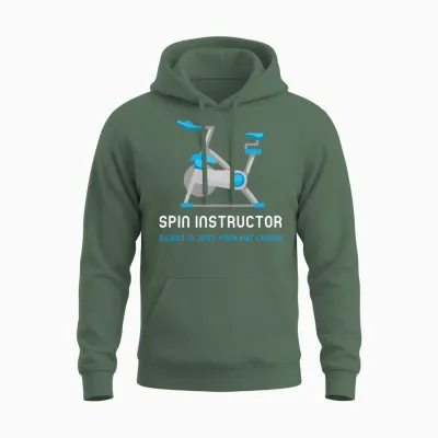 Spin Instructor Unisex Hoodie - Military Green