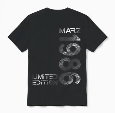 März 1986 Mann Frau 40. Geburtstag Limited Edition Unisex T-Shirt - Black