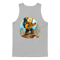 Bears Mountaineers / Hiking Bear Unisex Tank Top - Ash – 1