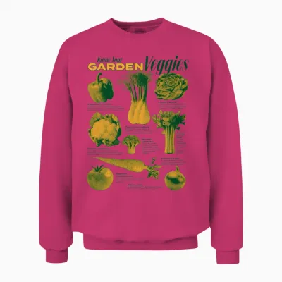 Garden Veggies Design Unisex Sweatshirt - Heliconia