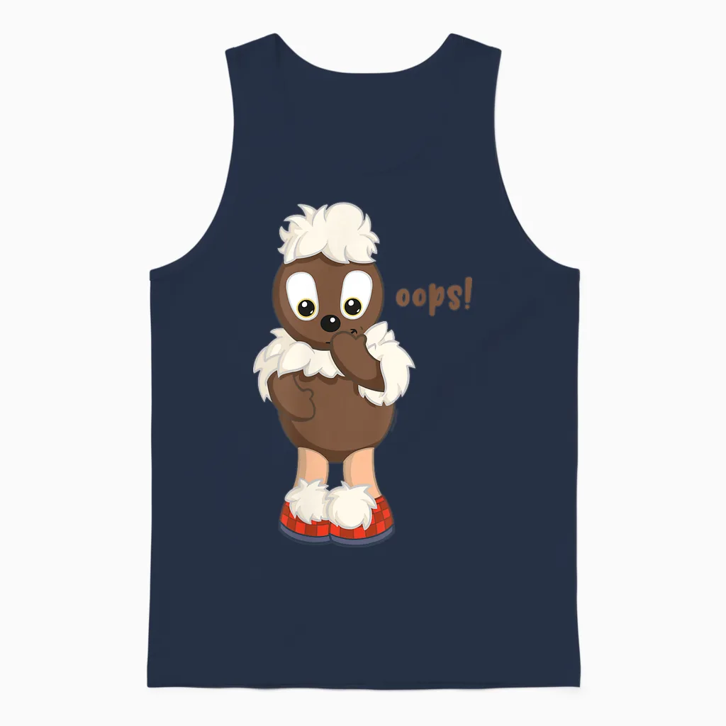 Pittiplatsch - Ooops! Unisex Tank Top in Navy