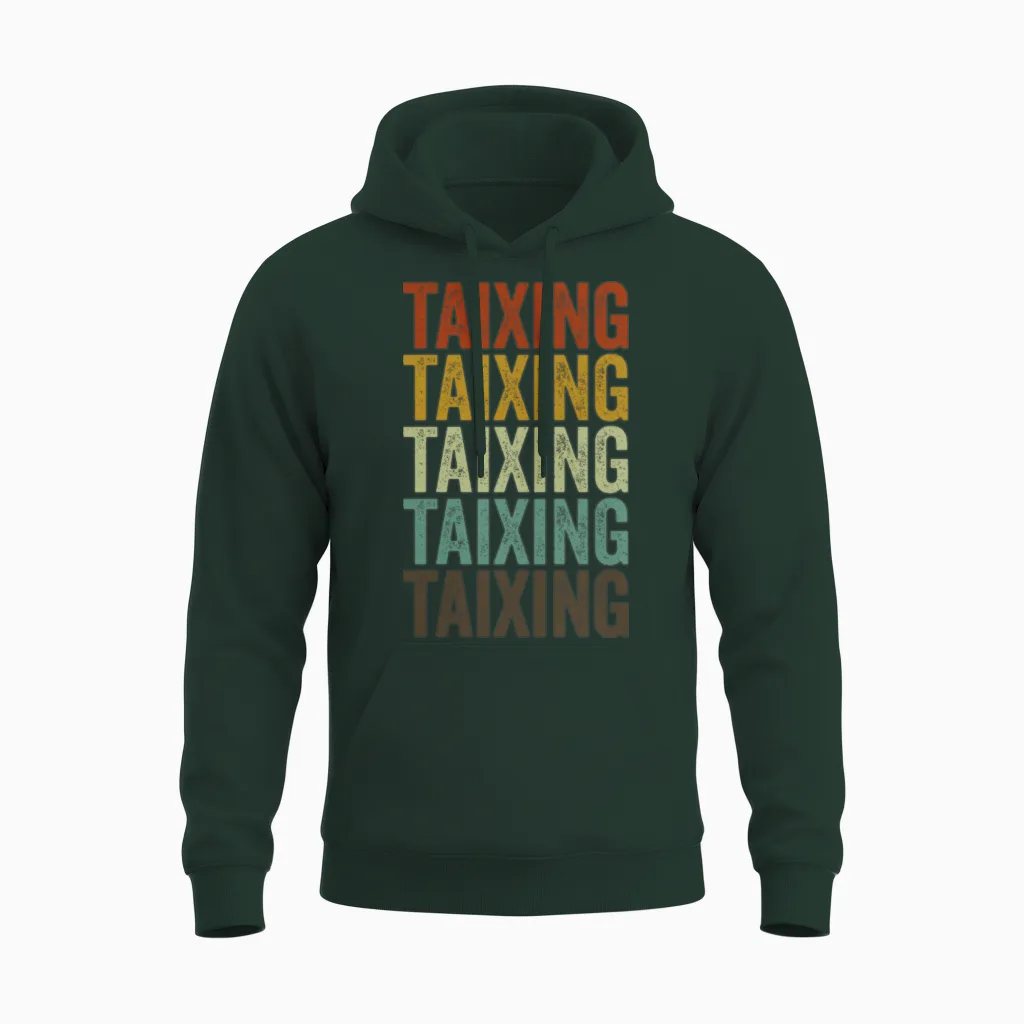 Taixing China Retro Vintage Unisex Hoodie - Forest