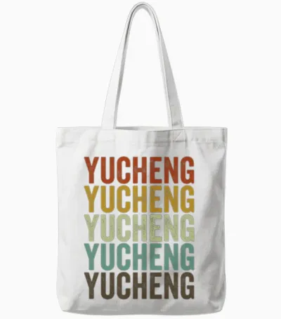 Yucheng China Retro Vintage Tote Bags - White