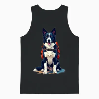 Hiking Buddy Unisex Tank Top - Black